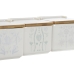 Kannellinen suolasirotin DKD Home Decor Sininen Valkoinen Vihreä Liila Bambu Scandi 750 ml 14 x 12,5 x 12 cm (3 osaa)