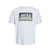 Kortarmet T-skjorte til Menn Jack & Jones COLOGAN TEE SS 12253442  Hvit