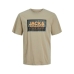 Ανδρική Μπλούζα με Κοντό Μανίκι Jack & Jones COLOGAN TEE SS 12253442  Καφέ