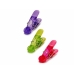 Klämmor för påsförslutning Multicolour Gummi Plast 4 Delar Magnetic (12 antal)