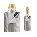 Vinflaske Afkøler Grå PVC 18,5 x 2,5 x 8,5 cm (12 enheder)