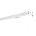 Curtain rail Stor Planet Cintacor Extendable Reinforced White 120-210 cm