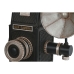 Dekoratív Figura Home ESPRIT Fekete Ezüst színű Kamera Vintage 26 x 16 x 24 cm
