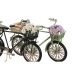 Figurine Décorative Home ESPRIT Noir Menthe Bicyclette Vintage 24 x 9 x 13 cm (2 Unités)