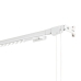 Curtain rail Stor Planet Cintacor Extendable Reinforced White 70-120 cm