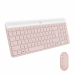 Keyboard and Mouse Logitech MK470 Pink Spanish Qwerty