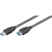 USB Cable 3.0 Ewent Black 3 m (3 m)