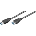 USB-kabel Ewent Zwart 1 m