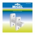 Support de store Micel TLD02 Blanc 4,4 x 3,82 x 8,6 cm Paroi 2 Pièces