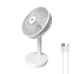 Namizni ventilator EDM Bela 4 W 16,5 x 18,5 cm Polnilen USB