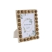 Cornice Portafoto Home ESPRIT Bianco Marrone Cristallo Legno di mango 21 x 3 x 26 cm