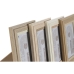 Fotorahmen Home ESPRIT Bunt Kristall Holz MDF Skandinavisch 13 x 2,8 x 18 cm (4 Stück)