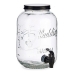 Ulcior din Sticlă Transparentă Robinet 3800 ml