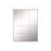 Specchio da parete Home ESPRIT Rosa chiaro Cristallo Ferro Specchio Finestra Scandi 90 x 1 x 120 cm