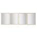 Wall mirror Home ESPRIT White Brown Beige Grey Crystal polystyrene 70 x 2 x 97 cm (4 Units)