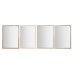 Wandspiegel Home ESPRIT Weiß Braun Beige Grau Kristall polystyrol 66 x 2 x 92 cm (4 Stück)