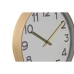Ρολόι Τοίχου Home ESPRIT Λευκό Χρυσό PVC 30 x 4 x 30 cm (x2)