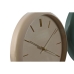 Reloj de Pared Home ESPRIT Verde Rosa PVC Moderno 30 x 4 x 30 cm (2 Unidades)