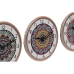 Reloj de Mesa Home ESPRIT Cerámica Mandala 16 x 1 x 16 cm