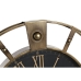 Reloj de Pared Home ESPRIT Negro Dorado Hierro Vintage 60 x 8 x 60 cm