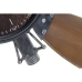 Nástěnné hodiny Home ESPRIT Kaštanová Černý Kov Dřevo MDF Vintage 121 x 7 x 106 cm