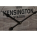 Nástěnné hodiny Home ESPRIT Kensington Bílý Sklo Dřevo MDF 53 x 6 x 53 cm (2 kusů)