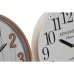 Стенен часовник Home ESPRIT Бял Кристал Дървен MDF 32 x 4,5 x 32 cm (2 броя)
