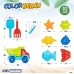 Beach toys set Colorbaby polypropylene (8 Units)