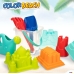 Beach toys set Colorbaby polypropylene (12 Units)
