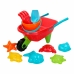 Sæt med legetøj til stranden Colorbaby Trillebør polypropylen (10 enheder)
