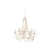 Stropna svjetiljka Home ESPRIT Bijela Svijetlo smeđi Drvo Metal 25 W 60 x 53 x 55 cm