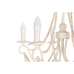 Stropna Svetilka Home ESPRIT Bela Svetlo rjava Les Kovina 25 W 60 x 53 x 55 cm