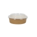 Lebensmittelbehälter Algon Kraftpapier 700 ml mit Deckel (12 Stück)