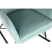 Fotel na biegunach Home ESPRIT Czarny Błękitne niebo Poliester Metal 68 x 90 x 92 cm
