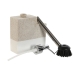 Brosse à récurer avec manche et distributeur de savon Home ESPRIT Blanc Beige Gris 11 x 9,3 x 16,6 cm (2 Unités)