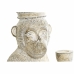 Statua Decorativa DKD Home Decor 16 x 15 x 30 cm Bianco Resina Scimmia Tropicale Decapaggio
