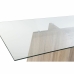 Masă de Sufragerie DKD Home Decor Geam Lemn MDF (160 x 90 x 75 cm)