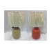 Lâmpada de mesa DKD Home Decor Porcelana Bege Laranja Verde 220 V 50 W 32 x 32 x 53 cm (2 Unidades)