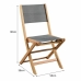 Garden chair Acacia Grey 50 x 57 x 90 cm (4 Pieces)