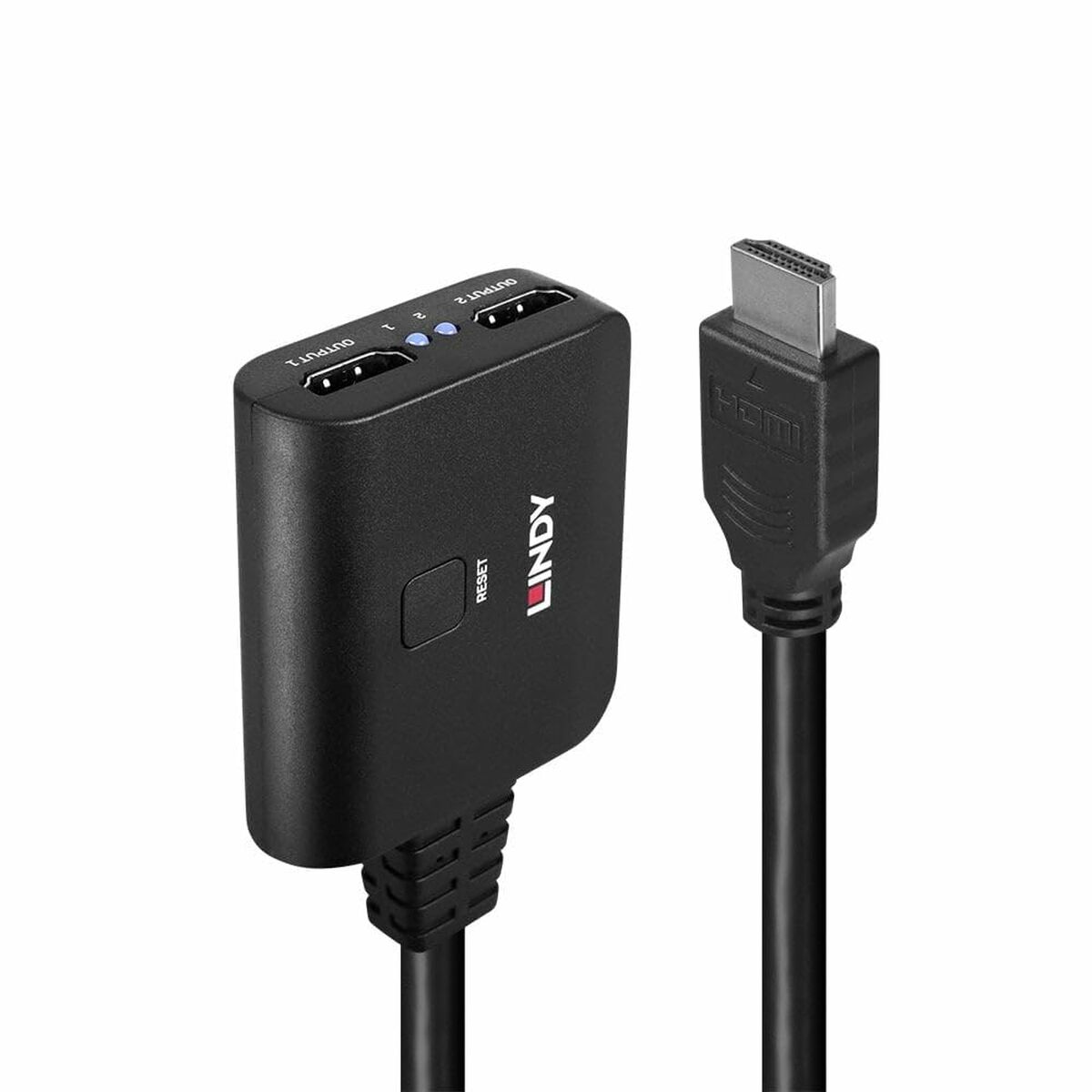 Adaptér HDMI na 2x HDMI LINDY Čierna