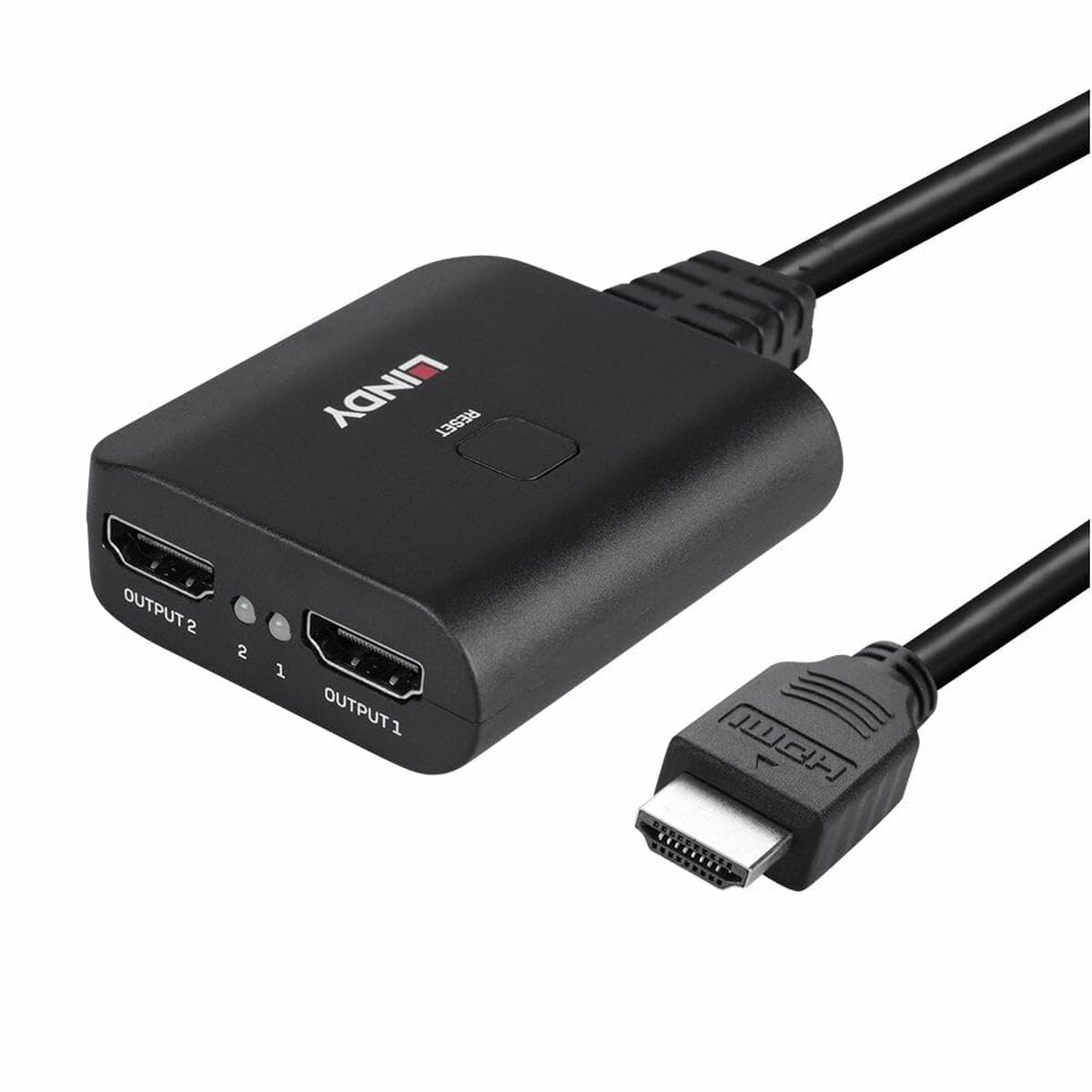 Adaptér HDMI na 2x HDMI LINDY Čierna