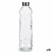 Glas-Flasche Durchsichtig Silberfarben Glas 1,1 L 8 x 31 x 8 cm (18 Stück)