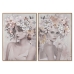 Obraz Home ESPRIT Kvety Nowoczesny 70 x 3,5 x 100 cm (2 Sztuk)