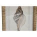 Картина Home ESPRIT Средиземноморско Раковина 30 x 2,5 x 40 cm (9 броя)