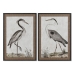 Obraz Home ESPRIT Ptak Orientalny 70 x 4 x 100 cm (2 Sztuk)