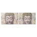 Maľba Home ESPRIT Buddha Orientálny 120 x 3 x 80 cm (2 kusov)