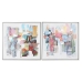 Paveikslas Home ESPRIT Abstraktus Šiuolaikiškas 82 x 4,5 x 82 cm (2 vnt.)