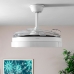 Ventilatore da Soffitto con Luce LED e 4 Pale Retrattili Blalefan InnovaGoods Bianco 72 W