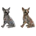 Deko-Figur Home ESPRIT Bunt Hund Mediterraner 12 x 10 x 16 cm (2 Stück)