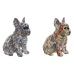 Decoratieve figuren Home ESPRIT Multicolour Hond Mediterrane 10 x 13 x 16 cm (2 Stuks)